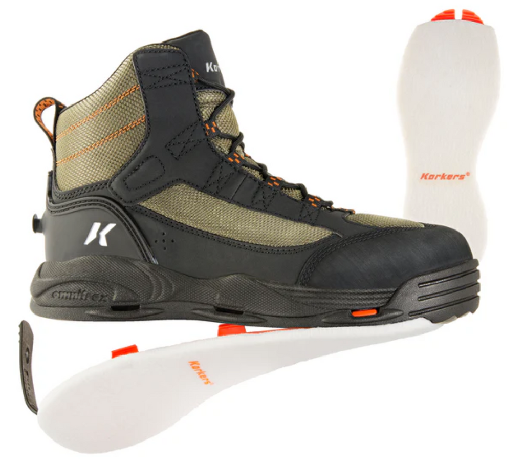 Korkers Greenback Wading Boots with Felt Sole