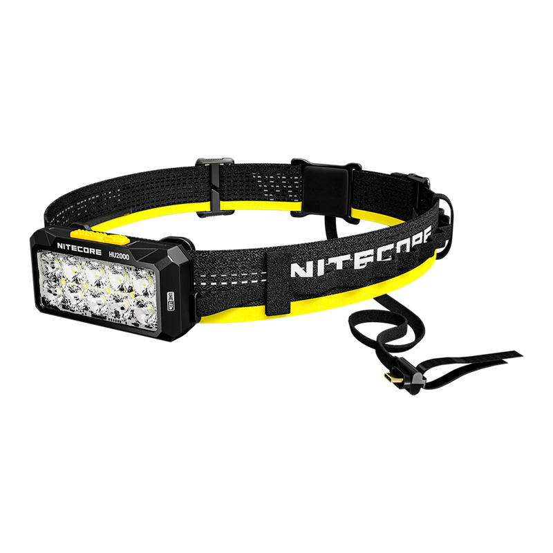 Nitecore HU2000 2000 Lumen Headlamp Compatible With External USB-C Power Sources