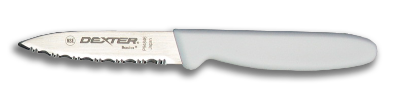 Dexter Russell Basics 3-1/8 Scalloped Bait Knife P94846 – White