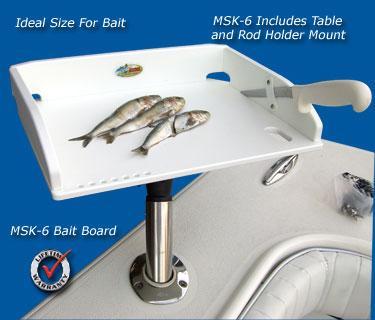 Deep Blue MSK-6 MultiSystem Rod Holder Bait Table – White Water Outfitters