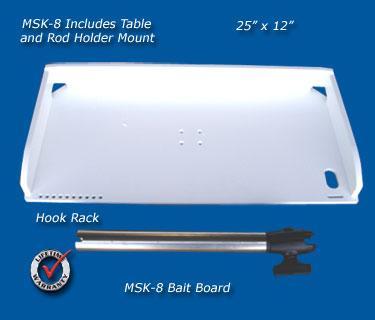 Deep Blue MSK-8 MultiSystem Rod Holder Bait Table – White Water Outfitters
