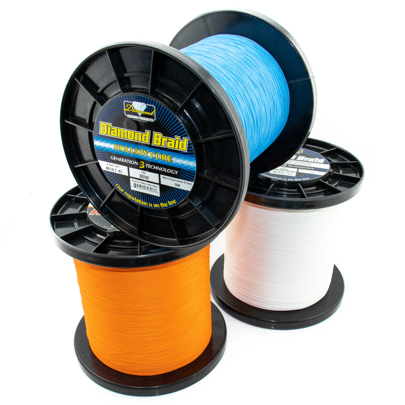 Diamond Braid Generation 3 Hollow Core Braided Line – White Water Outfitters