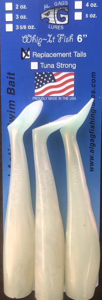 Al Gag's Whip-It Fish Replacement Tail 3 Packs – White Water Outfitters
