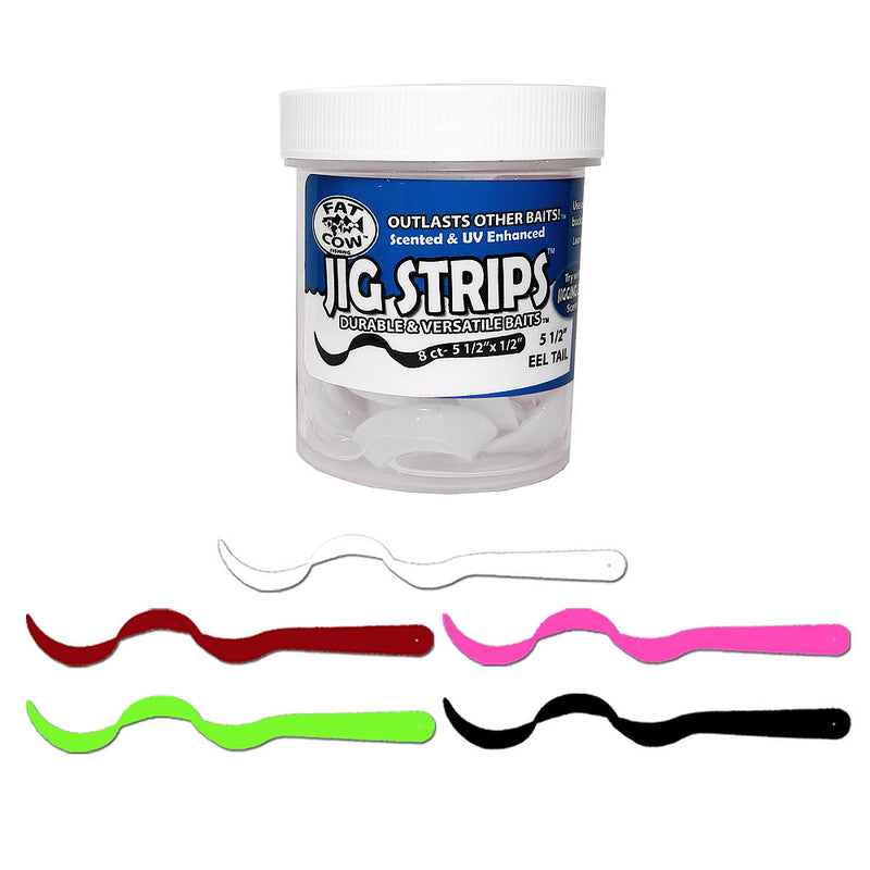 Fat Cow Eel Tail 5-1/2" Jig Strips