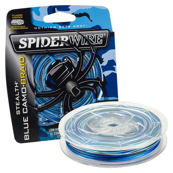 Spiderwire Stealth Blue Camo Braided Line – White Water Outfitters