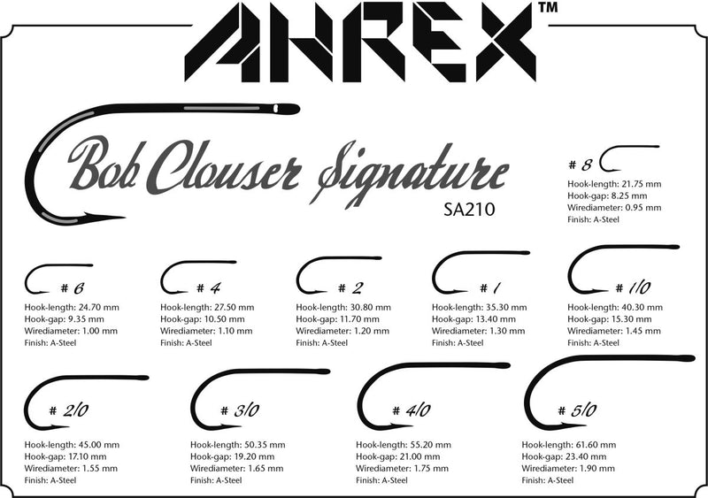 Ahrex SA210 Bob Clouser Signature Fly Hooks