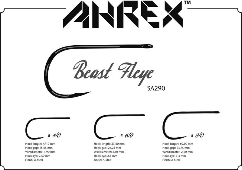 Ahrex SA290 Beast Fleye Fly Hooks