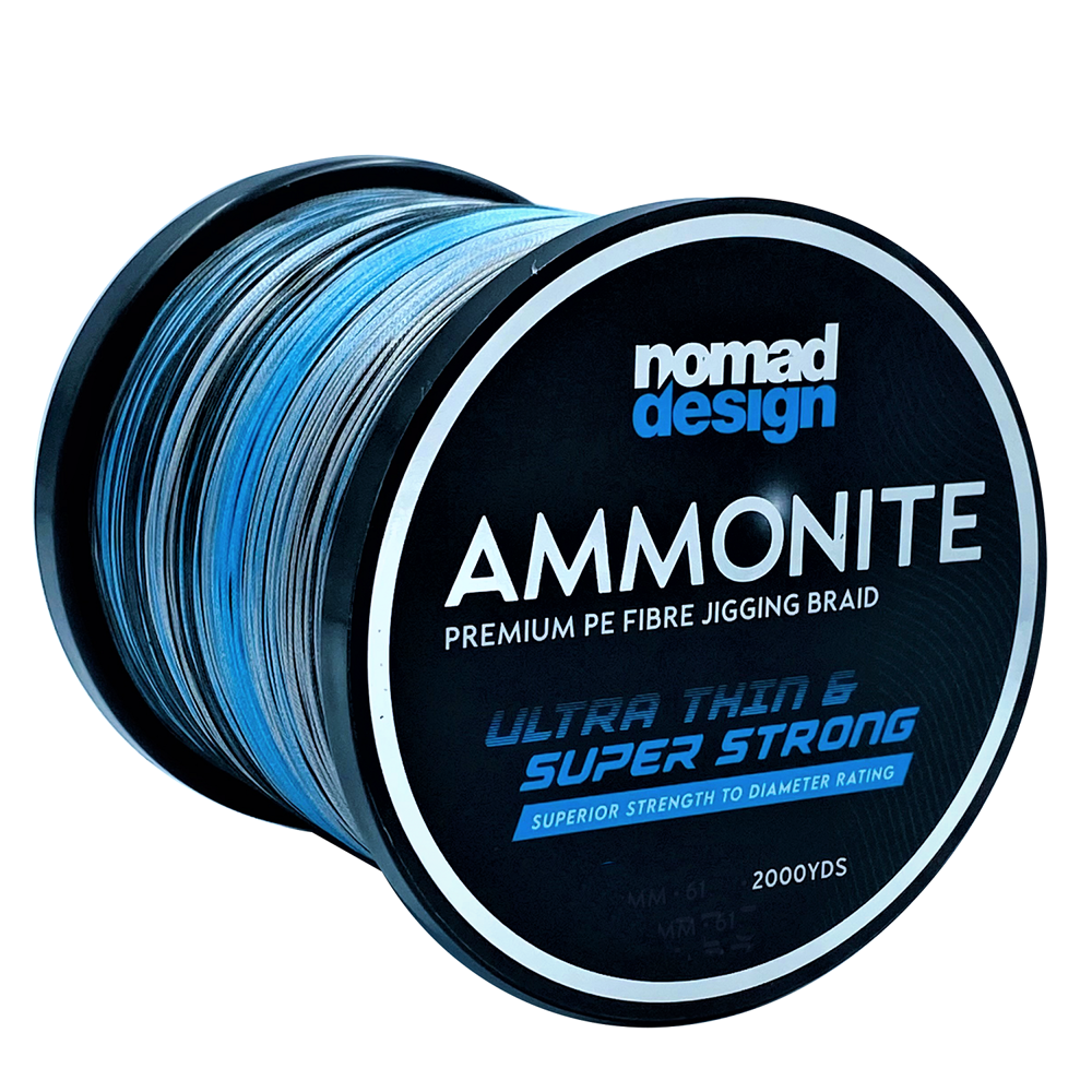 nomad braided fishing line Nomad Ammonite Multicolor Jigging Braid