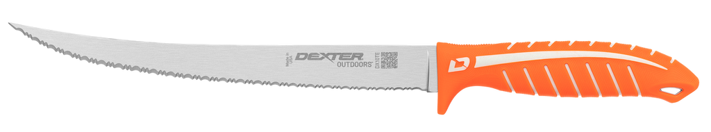 Dexter Outdoors Dextreme Tiger Edge 10" Scalloped Fillet/Utility Knife w/ Sheath