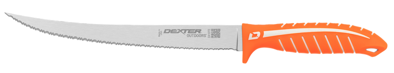 Dexter Outdoors Dextreme Tiger Edge 10" Scalloped Fillet/Utility Knife w/ Sheath