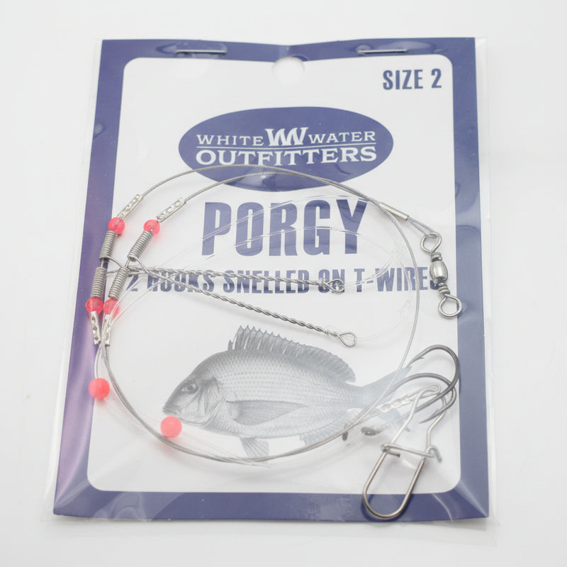 Scup Rigs White Water Outfitters Hi-Lo T-Wire Porgy (Scup) Rigs