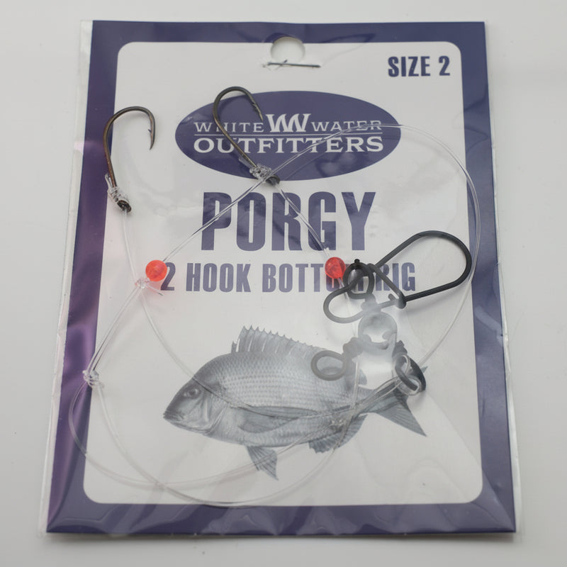 Scup Rigs White Water Outfitters 2-Hook Porgy (Scup) Bottom Rigs