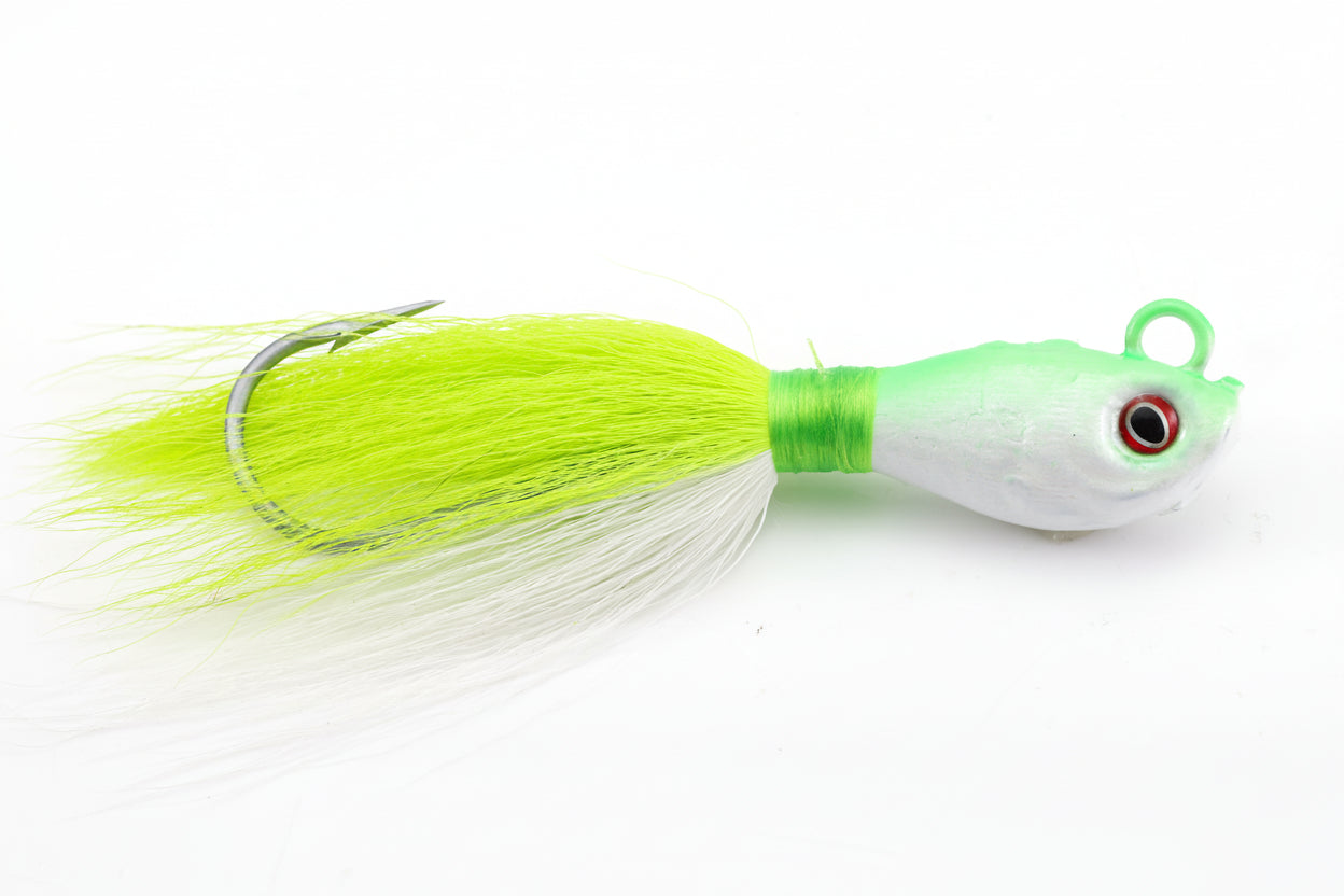 bucktail fishing lure Lazer Sharp Pro-V Jigs Designed to pair perfectly with Berkley Gulp! Lot 3pcs Bucktail Jigs Head
