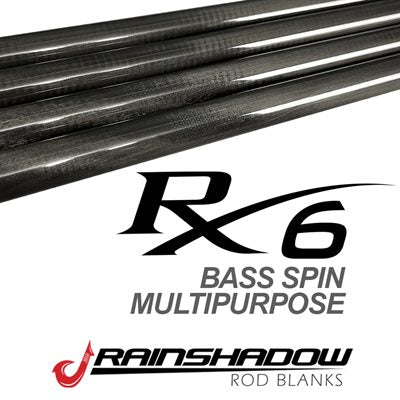 Rainshadow RX6 Multipurpose Spin Bass Rod Blanks – White Water
