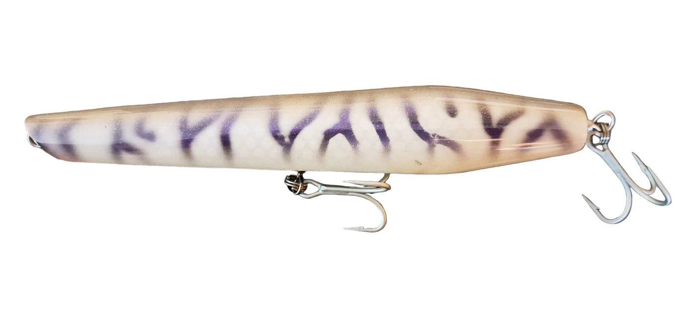 canal fishing tips lures Lemire's Plugworks Canal Pencil Poppers – White Water Outfitters
