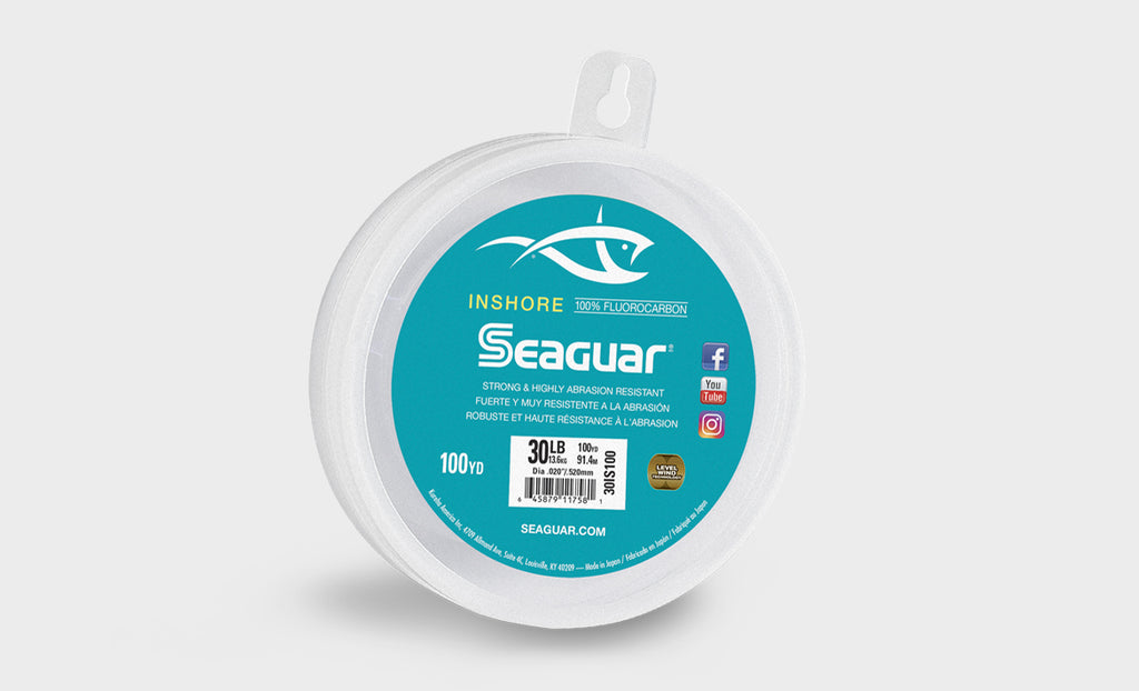 Seaguar Inshore Fluorocarbon Leader Material - 100yd. Spool