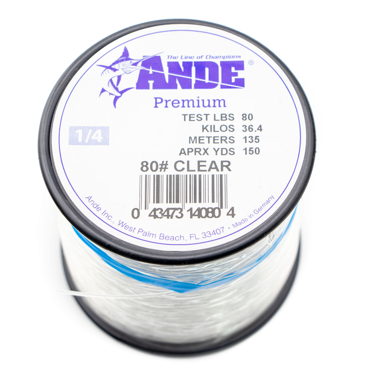ANDE Monofilament Premium 12lb Test 1/4lb Spool, Green,Pink