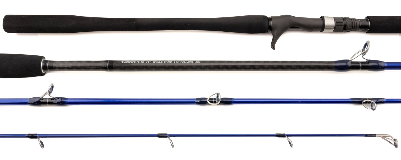 tsunami carbon shield ii rod Tsunami Carbon Shield II Slow Pitch Jigging Conventional Rods – White Water Outfitters