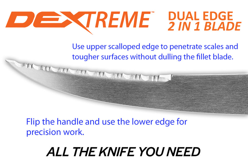 Dexter Outdoors DEXTREME Dual Edge DX8F 8" Flexible Fillet Knife