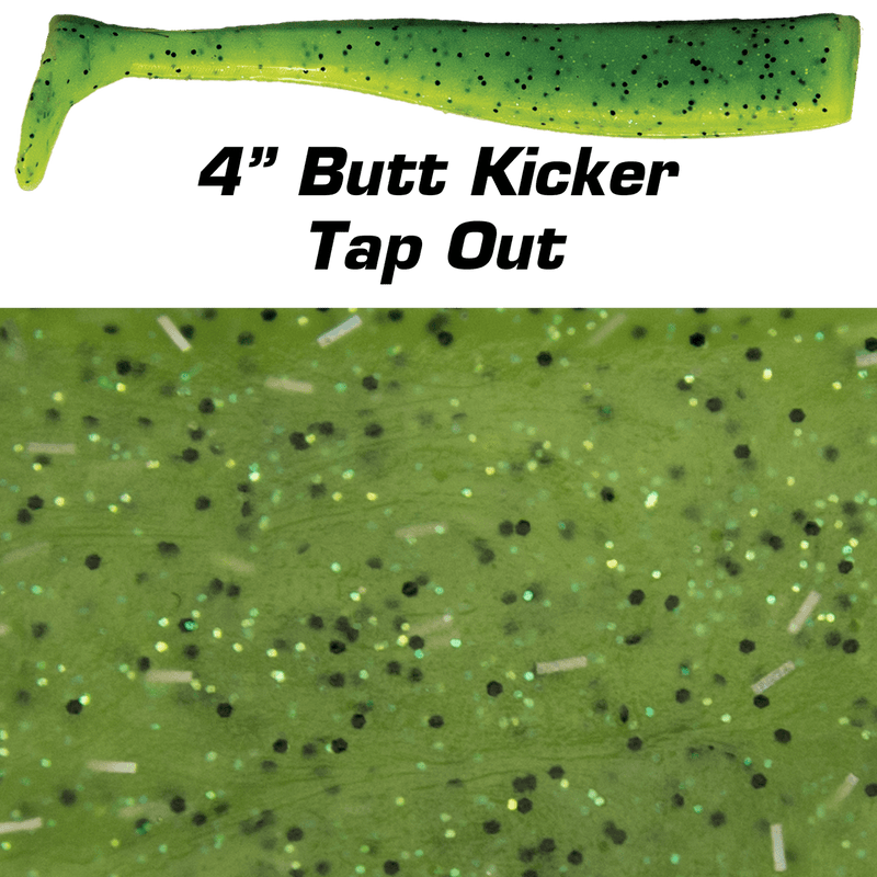 Fishbites Fight Club 4" Butt Kicker Paddle Tails