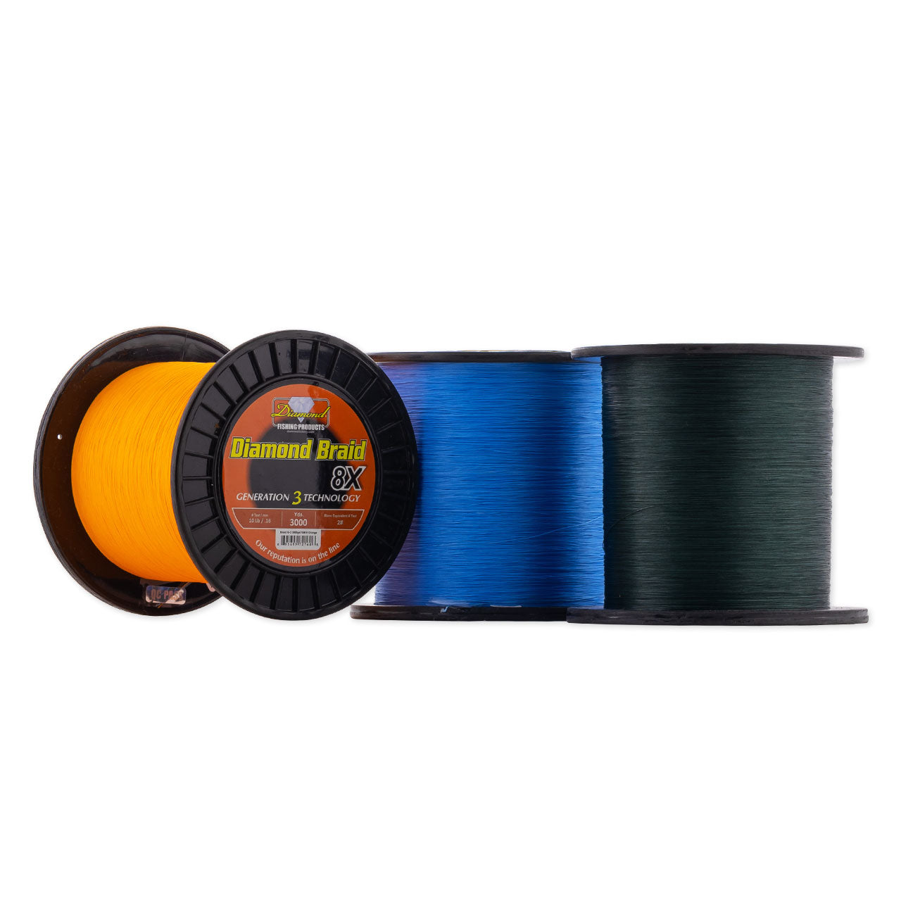 8x braided fishing line Diamond Braid Generation 3 8X Braided Line – White Water Outfitters