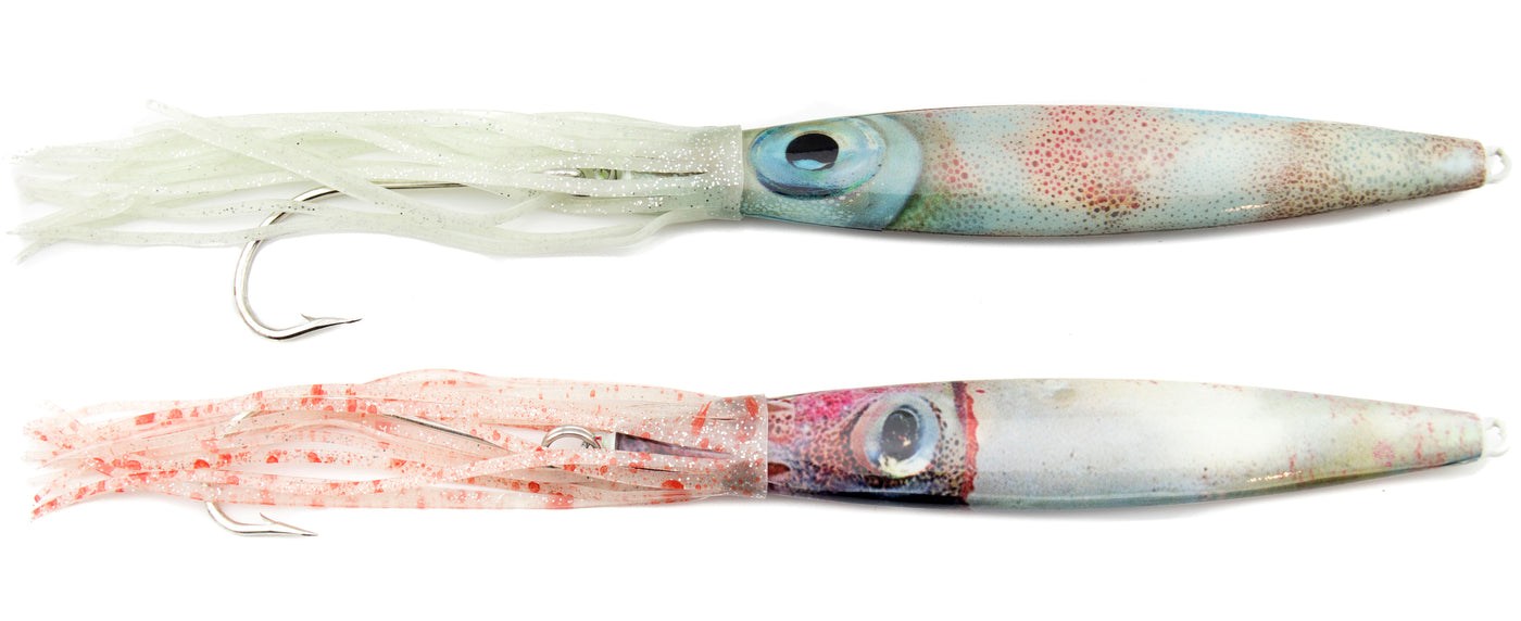 Ling Cod Living Squid Glow Jigs – White Water Outfitters