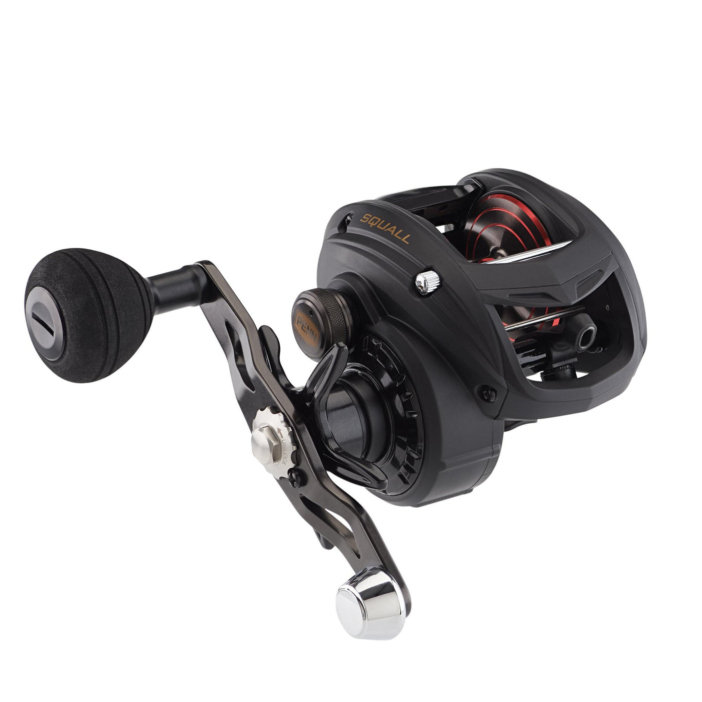 Penn Squall Low Profile Baitcasting Conventional Reels – White