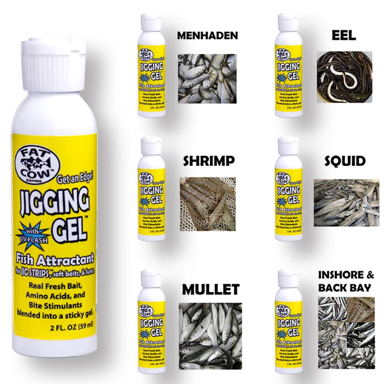 Fat Cow Fishing Jigging Gel Fish Attractant – White Water Outfitters
