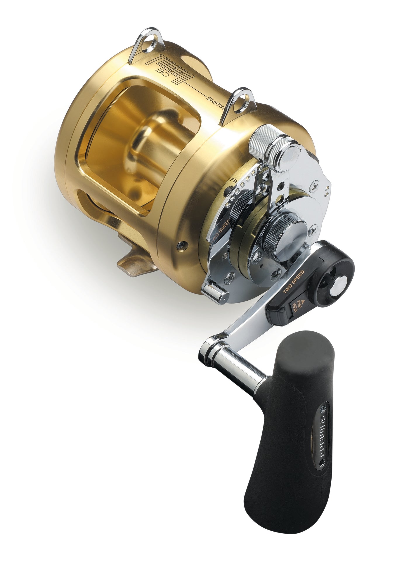 gold shimano reel Tiagra 50WLRSA with CHAOS 6FT Rod Combo CHAOS Fishing pike perch Shimano Sahara C3000HG - Lucky