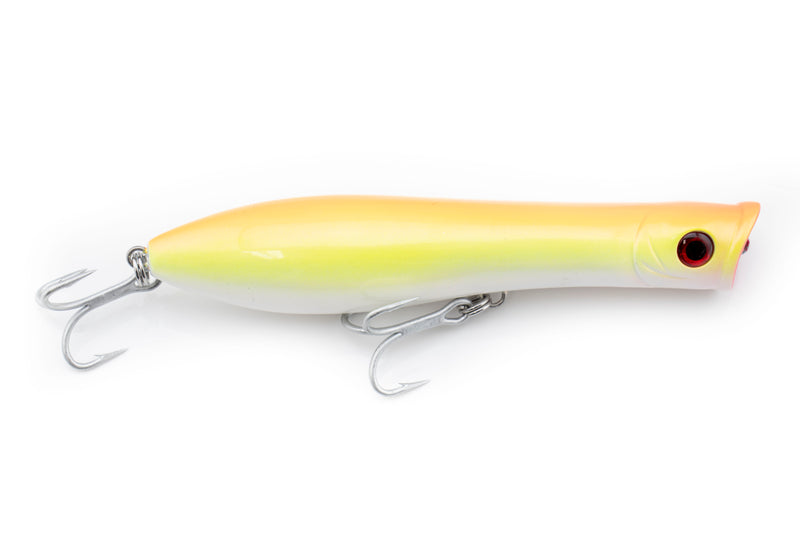 Tsunami Talkin' Pencil Popper 5" GT Striper Fishing Lure - Chartreuse White (TSTP5F-215)