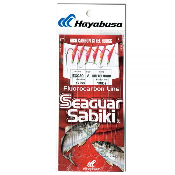 Hayabusa Sabiki Hage Red Aurora EX030 Bait Catching Rigs