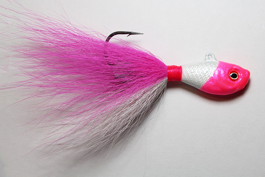 OG Jigs (Formerly S&S) Fish Head Bucktails – White Water