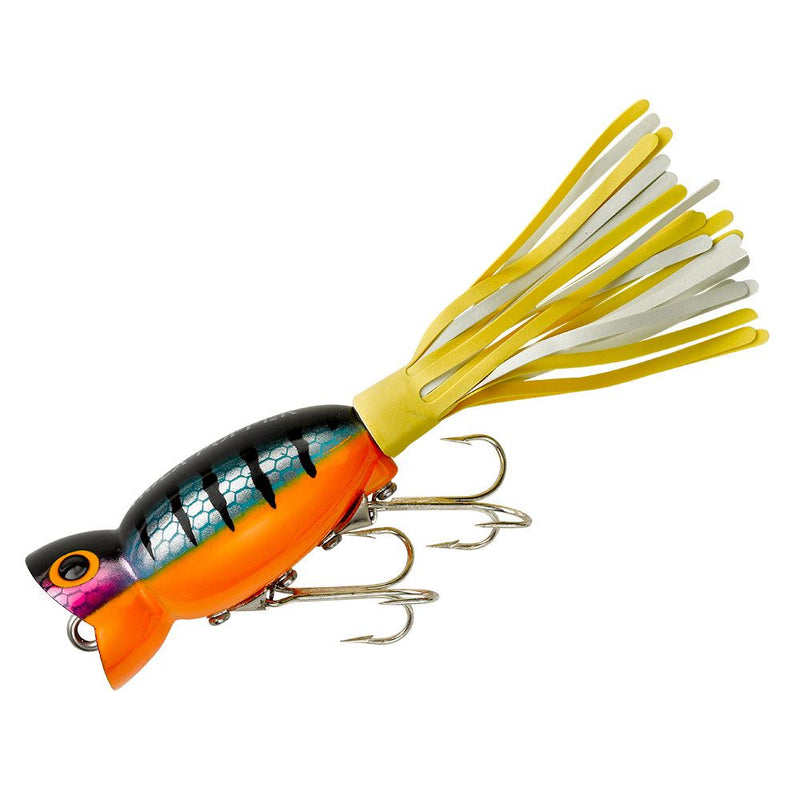 ARBOGAST FLY ROD HULA POPPERS- 9 LURES 3 SIZES 5 COLORS