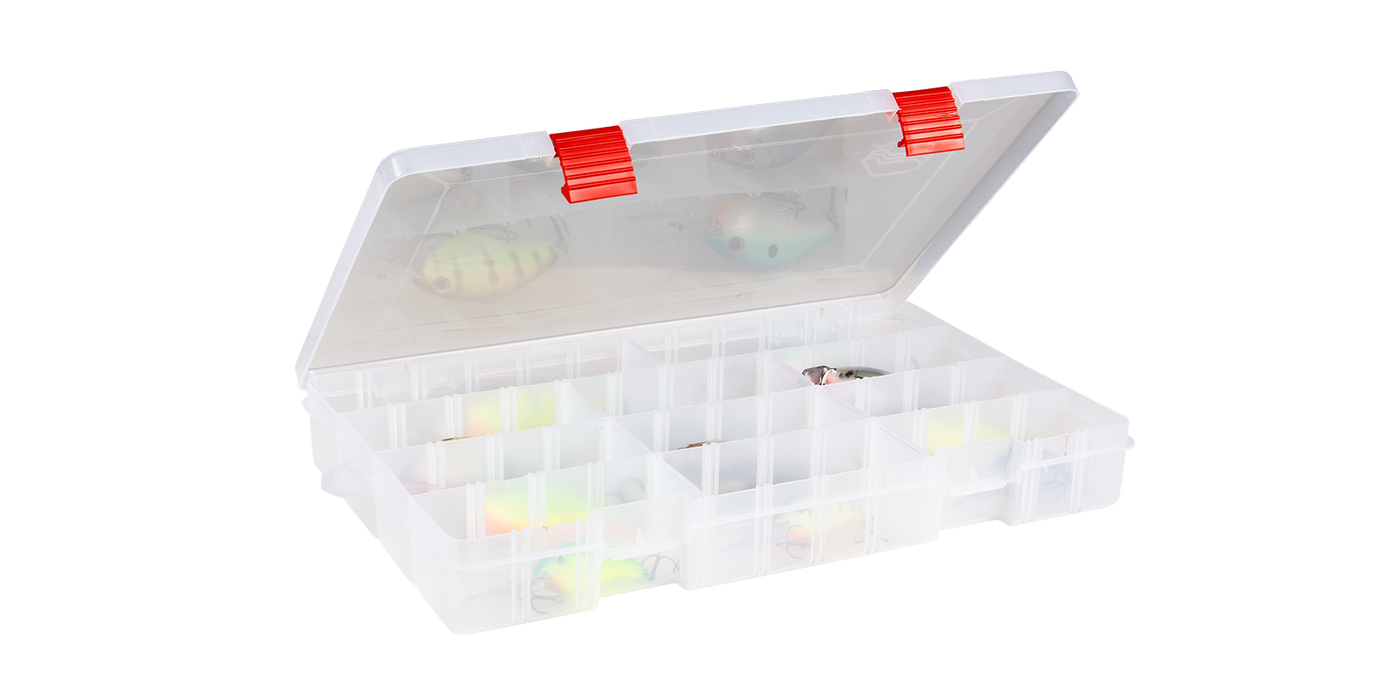 24 compartment tackle box Plano Rustrictor Stowaway 4-24 Utility Box PLASV370 – White Water Outfitters